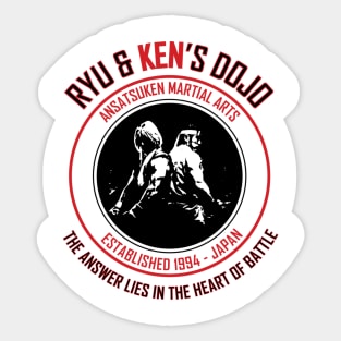 Ryu & Ken's Dojo Sticker